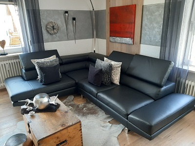 Italienische Ledersofa Concorde