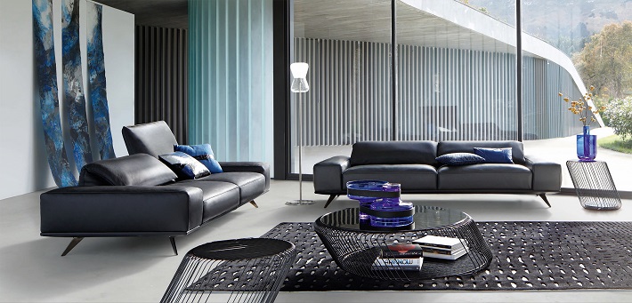 Italienische Ledersofas Incanto