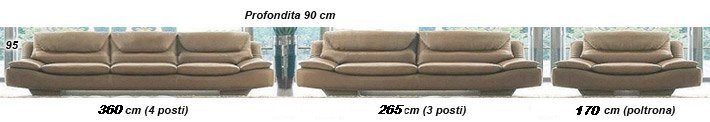 Abmessungen Sofas Oscar Senior