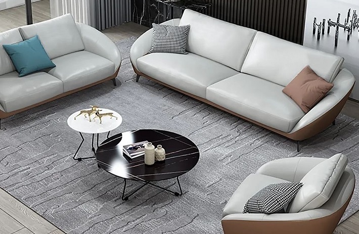 Ledersofa 3 Sitzer Portofino Design